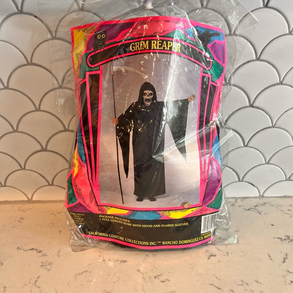 California Costume Collections Vintage Grim Reaper Costume Size XL‎